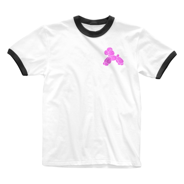バルーン トイプードル ピンク Iai Jpのリンガーtシャツ通販 Suzuri スズリ バルーン トイプードル ピンク Iai Jpのリンガーtシャツ通販 Suzuri スズリ