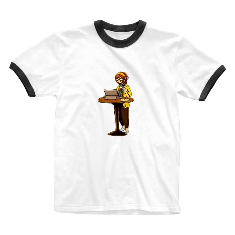 リラックス イラスト Momohiki Shop Momohiki01 のリンガーtシャツ通販 Suzuri スズリ リラックス イラスト Momohiki Shop Momohiki01 のリンガーtシャツ通販 Suzuri スズリ
