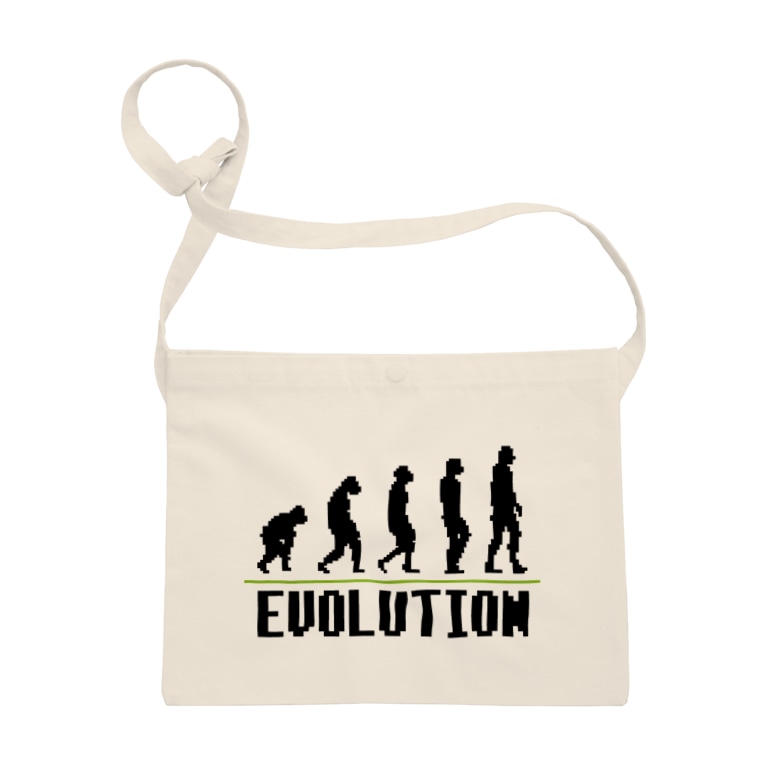 Pixel Evolution ドット絵 人類の進化 無彩色デザイン販売所 Musaicolor のサコッシュ通販 Suzuri スズリ Pixel Evolution ドット絵 人類の進化 無彩色デザイン販売所 Musaicolor のサコッシュ通販 Suzuri スズリ