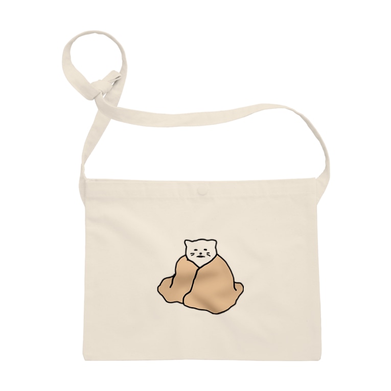 毛布にくるまるねこ たんしお雑貨店 Tan Shio のサコッシュ通販 Suzuri スズリ 毛布にくるまるねこ たんしお雑貨店 Tan Shio のサコッシュ通販 Suzuri スズリ