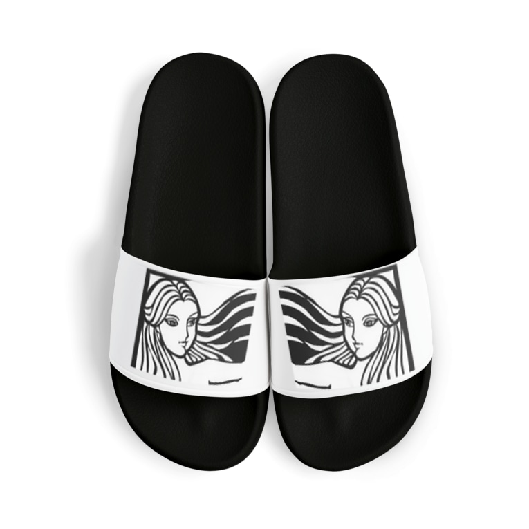 女 切り絵 1 入り江わにアナログ店 Banawani のサンダル通販 Suzuri スズリ 女 切り絵 1 入り江わにアナログ店 Banawani のサンダル通販 Suzuri スズリ