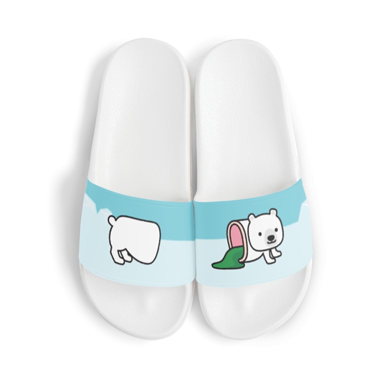 ぷっつんシロクマ Semioticaのサンダル通販 Suzuri スズリ ぷっつんシロクマ Semioticaのサンダル通販 Suzuri スズリ