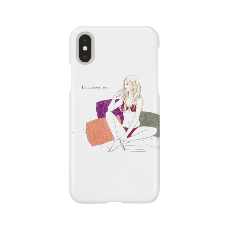 Have A Relaxing Time Smartphone Cases Iphone By Makoto ファッションイラストレーター Hysmkt Suzuri