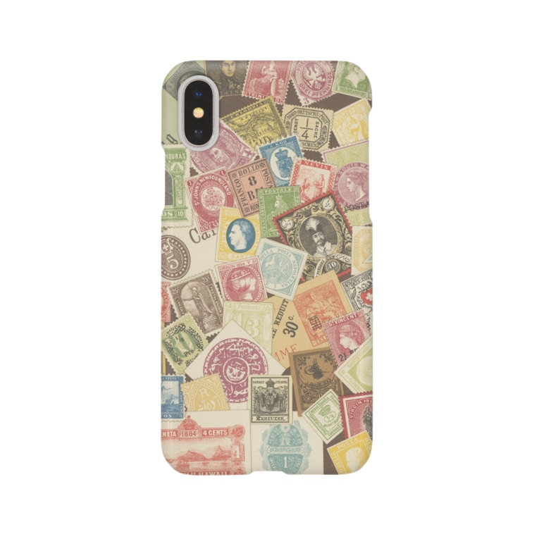 世界の切手 その1 アンティーク イラスト Smartphone Cases Iphone By 古書 天牛書店 Tengyu Bookstore Suzuri