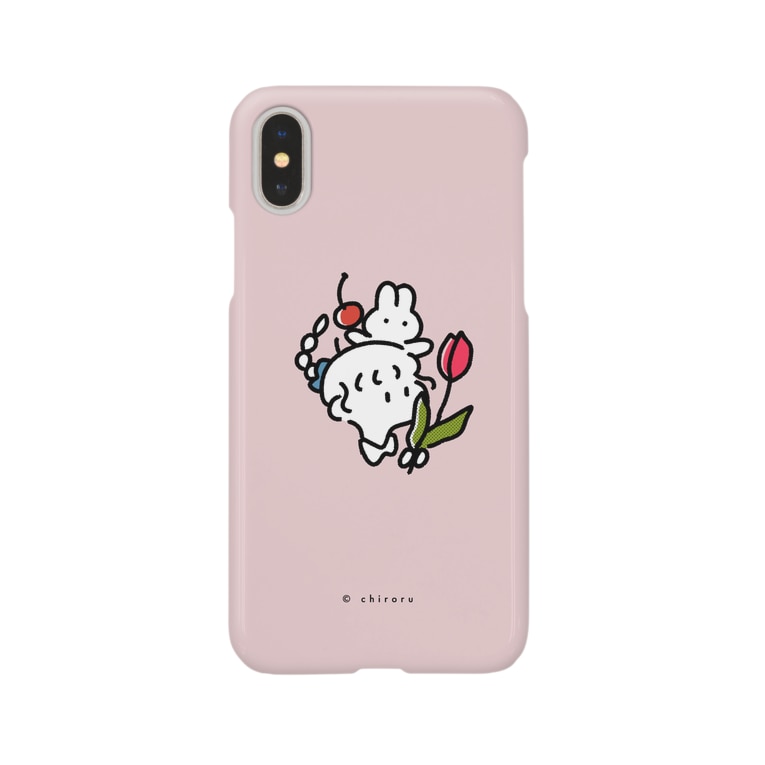 うさぎと さくらんぼと チューリップと わたしと Chiroru Gooodnight のスマホケース Iphoneケース 通販 Suzuri スズリ