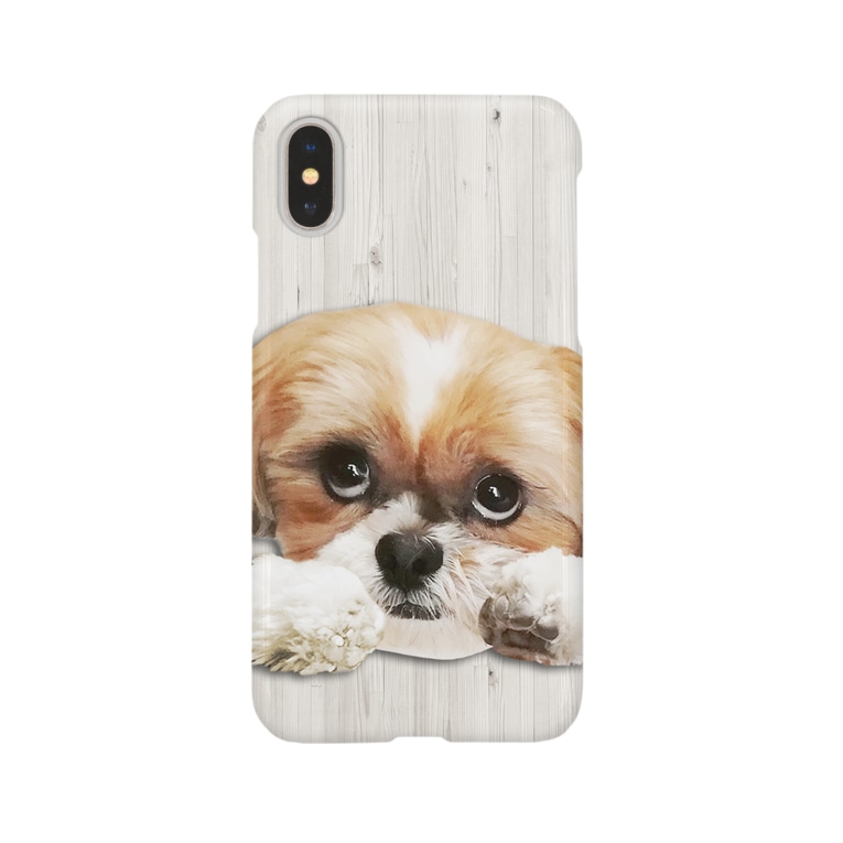 上目づかいシーズーかぼす ぽんず店長のlovelyシーズー犬グッズ Shihtzuponz のスマホケース Iphoneケース 通販 Suzuri スズリ