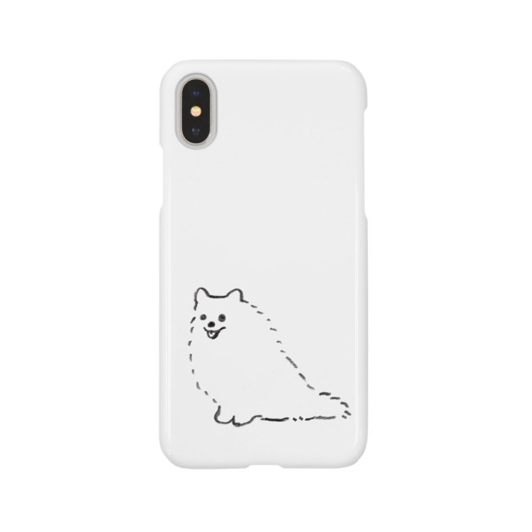 もこもこ日本スピッツ Inu Dayo Shop Sawa Iitenki のスマホケース Iphoneケース 通販 Suzuri スズリ