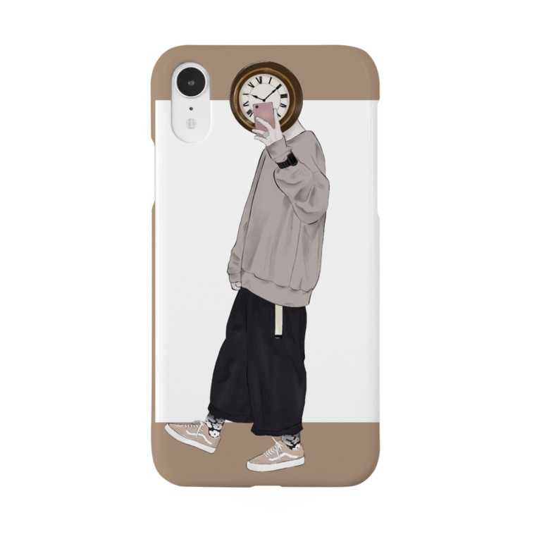 異形頭 時計 Smartphone Cases Iphone By Waka Wk Waka Suzuri