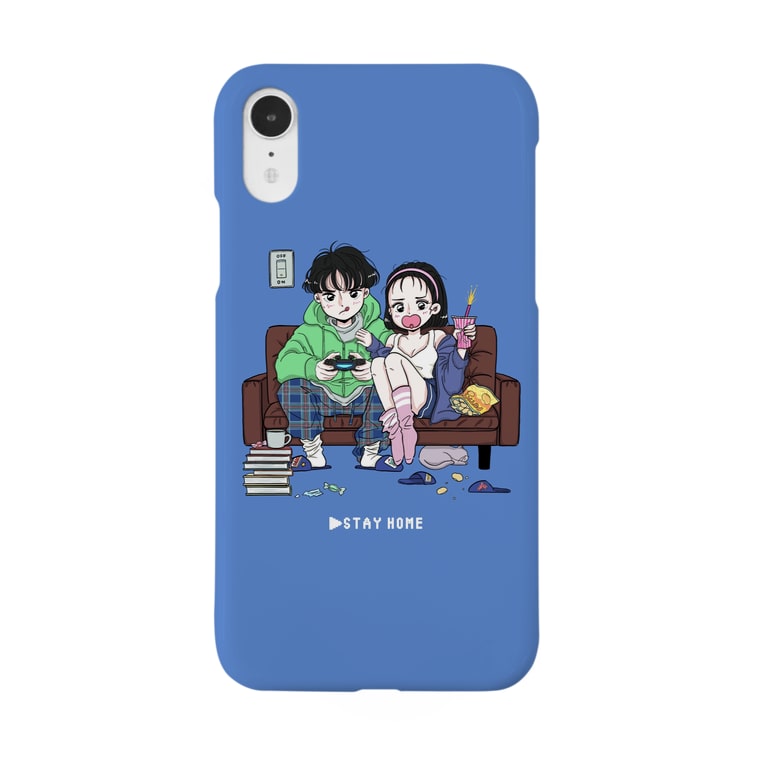 Stay Home Natsumi Sato イラストレーター Peloringirl のスマホケース Iphoneケース 通販 Suzuri スズリ