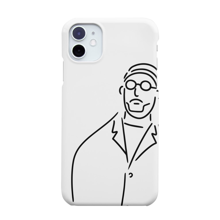 丸メガネおじさん イラスト Smartphone Cases Iphone By Aliviosta Suzuri