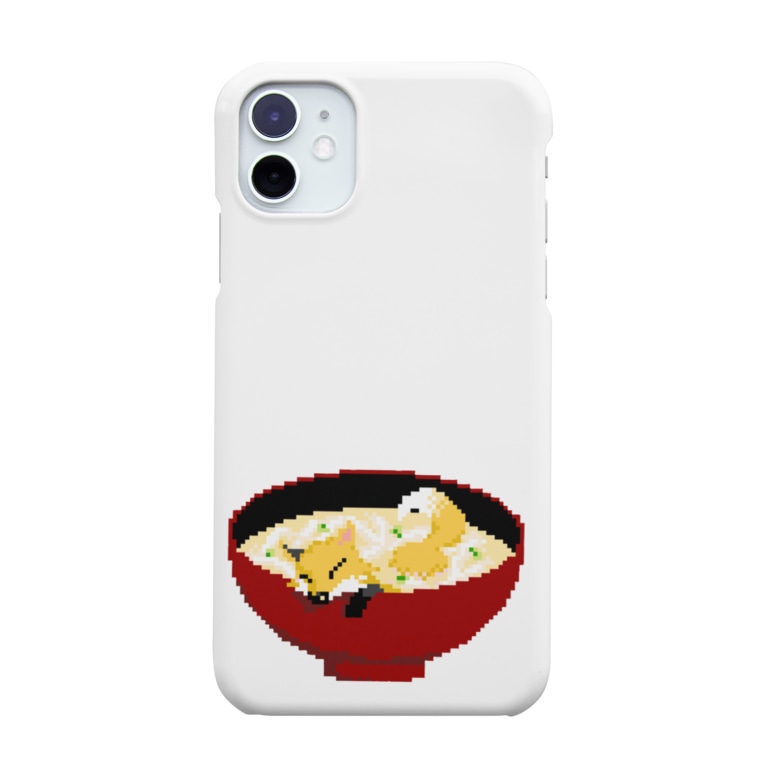 きつねうどん ドット絵 Zinonononoのスマホケース Iphoneケース 通販 Suzuri スズリ