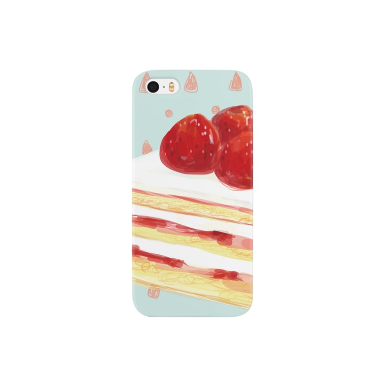 イチゴのショートケーキ Milkyglassのスマホケース Iphoneケース 通販 Suzuri スズリ