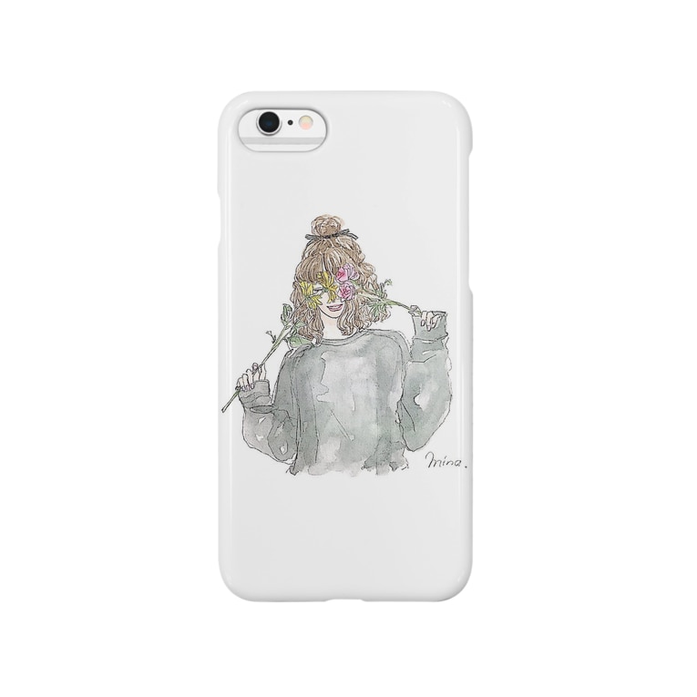 お花 女の子 Smartphone Cases Iphone By Mina イラスト Mn Lip25 Suzuri