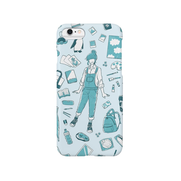 Iphone スマホケース 水色の女の子 Smartphone Cases Iphone By Kokoro Time Rika24 Suzuri