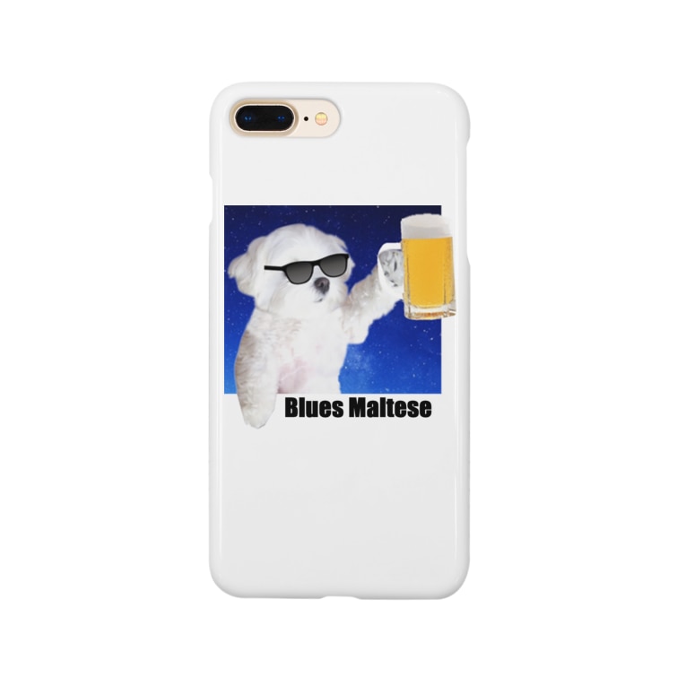 ブルースマルチーズ３ マルチーズ本舗 夜明けのマルチーズ グッズショップ Maltese Dog In A Dawn Shop Daifukuchan737 のスマホケース Iphoneケース 通販 Suzuri スズリ