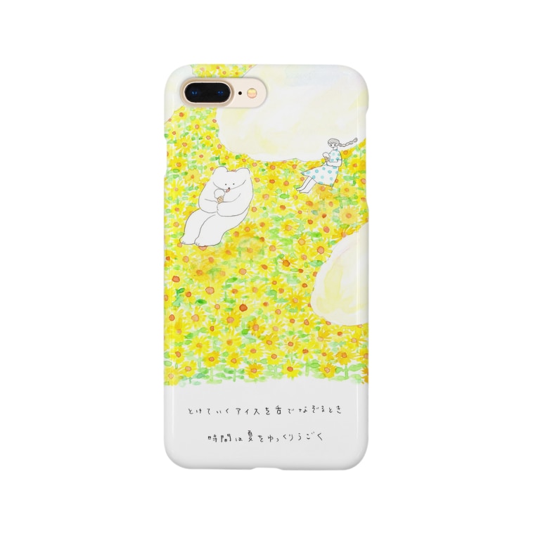 とけていくアイスを舌でなぞるとき時間は夏をゆっくりうごく サイレンと犀 たやすみなさい Silentsigh のスマホケース Iphoneケース 通販 Suzuri スズリ