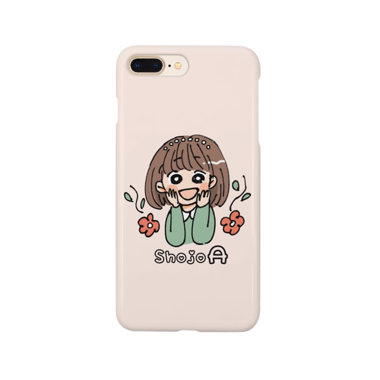 少女a ローマ字入り きなこ イラストレーター Drawwingg のスマホケース Iphoneケース 通販 Suzuri スズリ