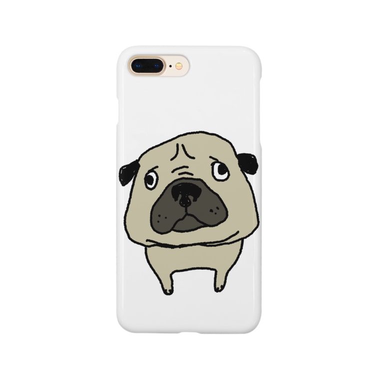 困り顔のパグさん Smartphone Cases Iphone By Studio Doncham Suzuri