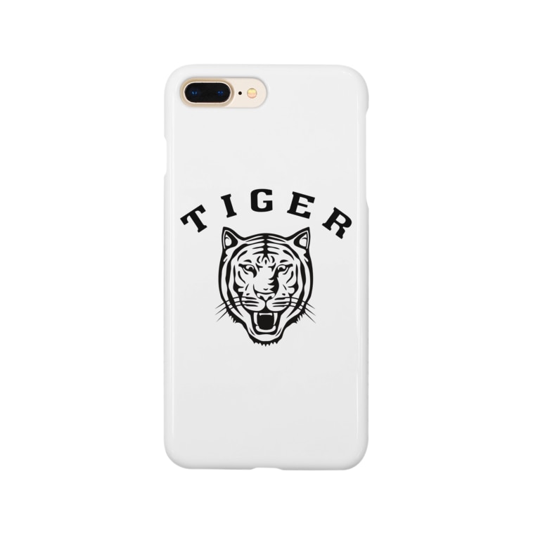 Tiger タイガー 虎 動物イラストカレッジロゴ Smartphone Cases Iphone By Aliviosta Suzuri