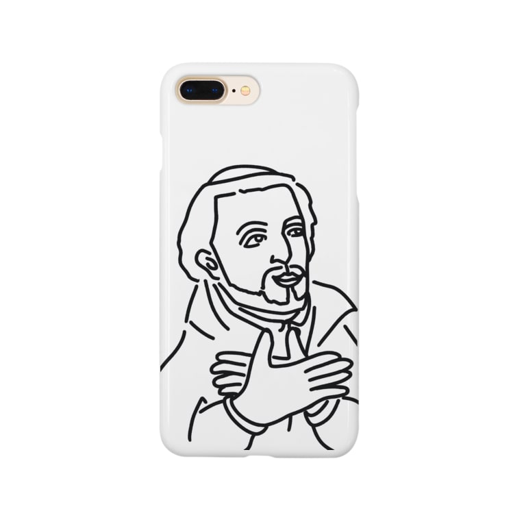 ザビエル 手遊び カニダヨ イラストtシャツ 偉人 歴史 Aliviostaのスマホケース Iphoneケース 通販 Suzuri スズリ