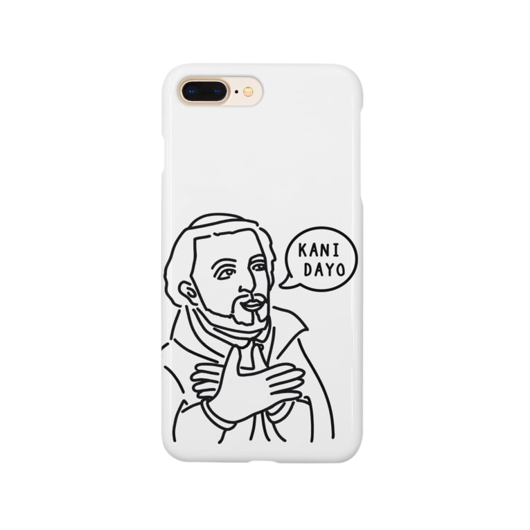 ザビエル 手遊び カニダヨ イラスト 文字あり 偉人 歴史 おもしろアート Smartphone Cases Iphone By Aliviosta Suzuri