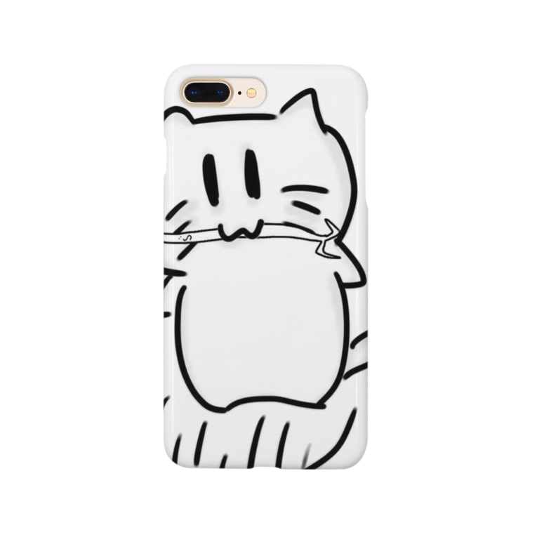 もやしをくわえるとちねこ すーちゃん とちねこ Tochineco1toti9 のスマホケース Iphoneケース 通販 Suzuri スズリ