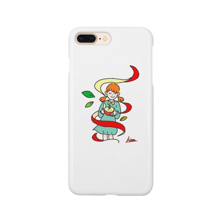 かわいいりんごちゃん こんイラスト Konkon Konkonkon04 のスマホケース Iphoneケース 通販 Suzuri スズリ