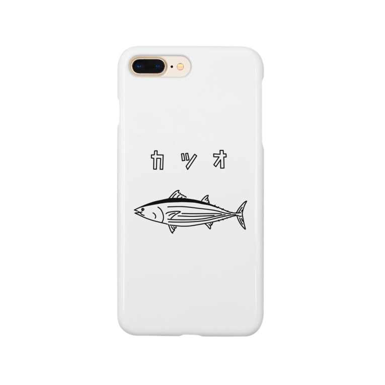 カツオ ゆるい魚 イラスト 海 釣り Aliviostaのスマホケース Iphoneケース 通販 Suzuri スズリ