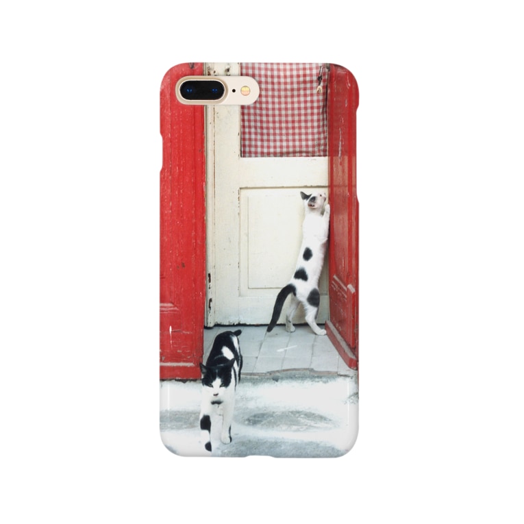 エーゲ海の猫 赤い扉 黒猫デザイン Design Kuroneko のスマホケース Iphoneケース 通販 Suzuri スズリ エーゲ海の猫 赤い扉 黒猫デザイン Design Kuroneko のスマホケース Iphoneケース 通販 Suzuri スズリ