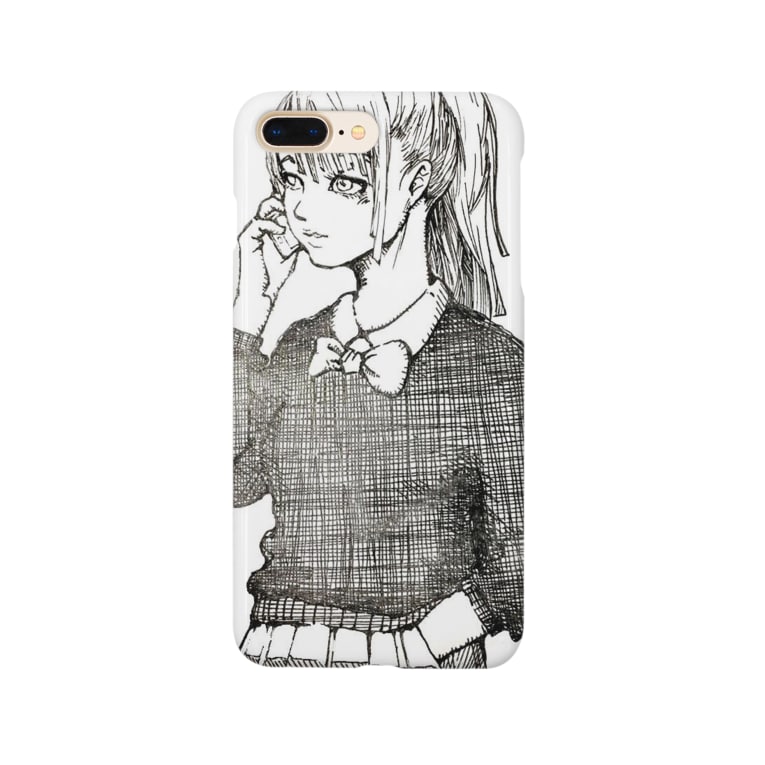 可愛いペン画イラスト Smartphone Cases Iphone By Shikazu Fashion Shikazufashion Suzuri