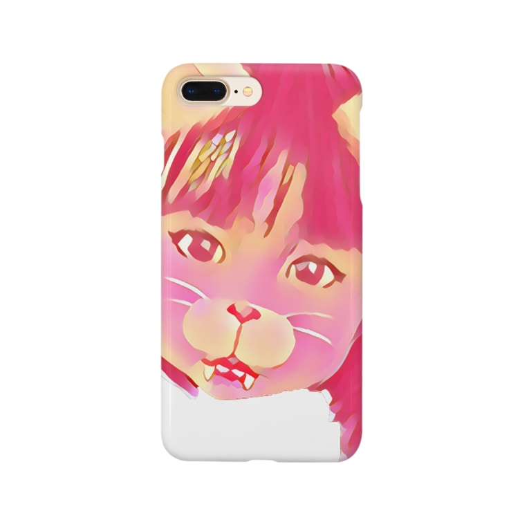 小悪魔ねこちゃん ピンク ポメチワおまめくん I Love Dosanko のスマホケース Iphoneケース 通販 Suzuri スズリ