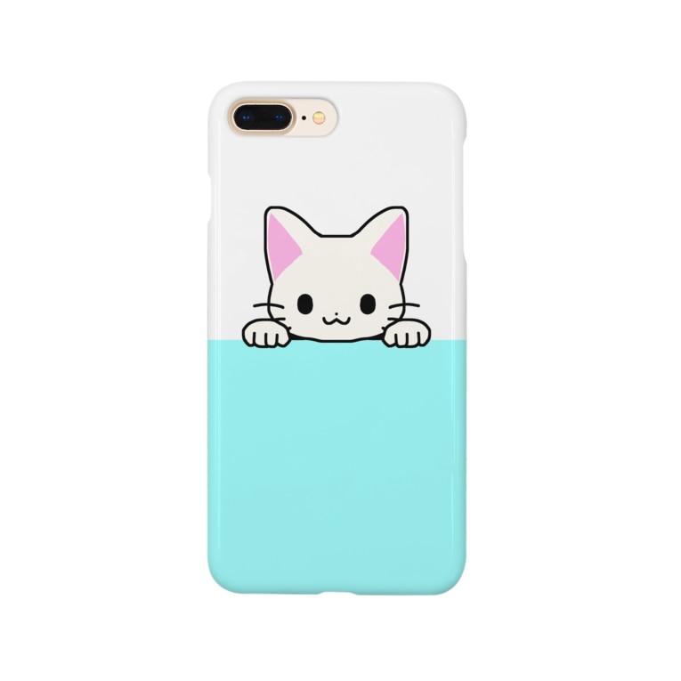 ひょっこり白猫 水色 かわいいもののおみせ いそぎんちゃく Isoginchaku2go のスマホケース Iphoneケース 通販 Suzuri スズリ ひょっこり白猫 水色 かわいいもののおみせ いそぎんちゃく Isoginchaku2go のスマホケース Iphoneケース 通販 Suzuri スズリ