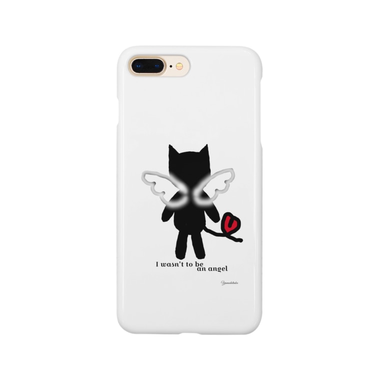 天使になりたい黒猫 Yamadatinku Tatata10tatata のスマホケース Iphoneケース 通販 Suzuri スズリ