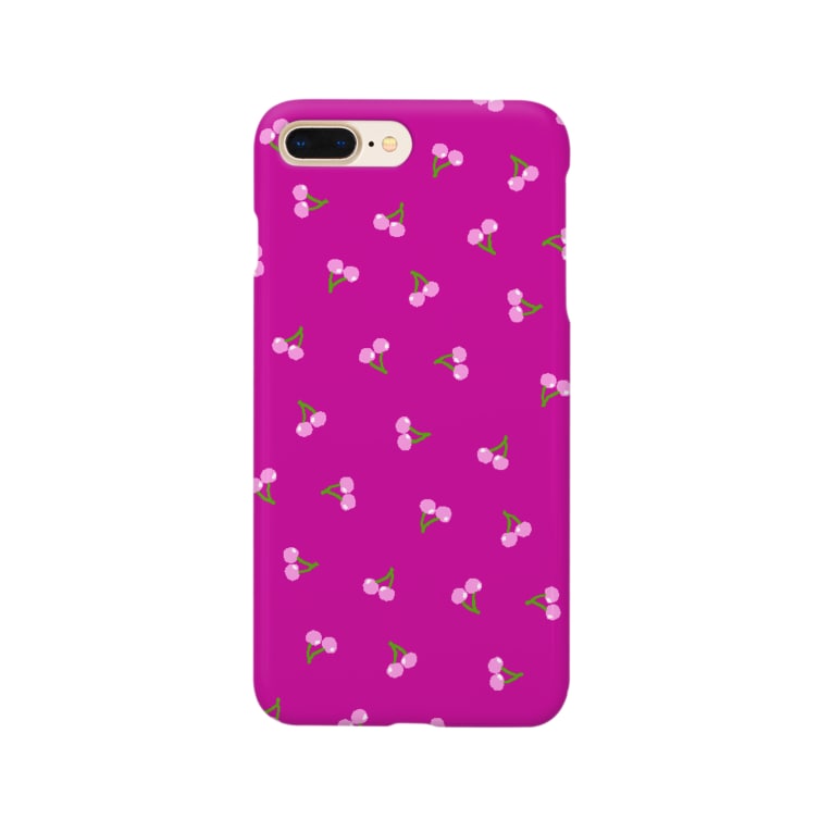 チェリー ラズベリーピンク Smartphone Cases Iphone By Jiggy Suzuri チェリー ラズベリーピンク Smartphone Cases Iphone By Jiggy Suzuri