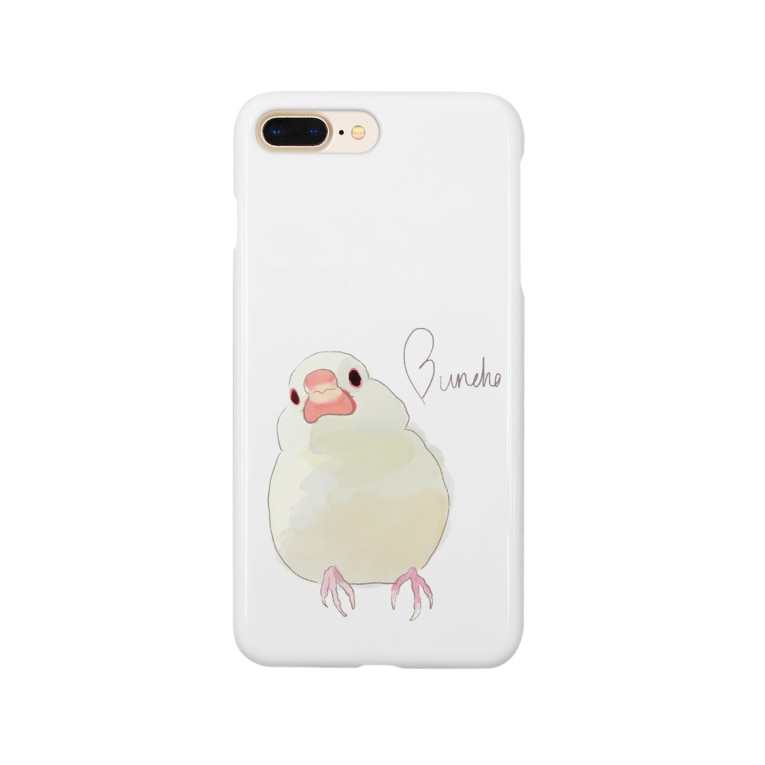 クリームイノ文鳥 Smartphone Cases Iphone By 大村ぴよこ 絵本 イラスト O Piyoko Suzuri
