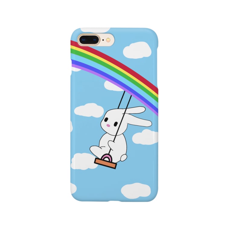 ぶらんこ ウサたん Smartphone Cases Iphone By たま屋 Tamaya 1002 Suzuri