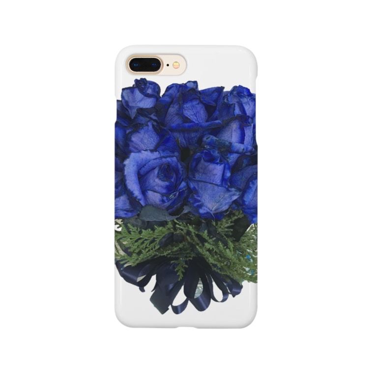 青い薔薇の花言葉 夢叶う 奇跡 祝福をお届け Obachanのスマホケース Iphoneケース 通販 Suzuri スズリ