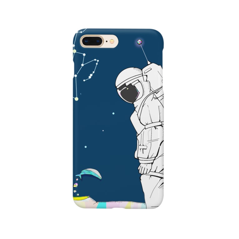 宇宙飛行士と鯨 Hazuk Hazu Moon のスマホケース Iphoneケース 通販 Suzuri スズリ
