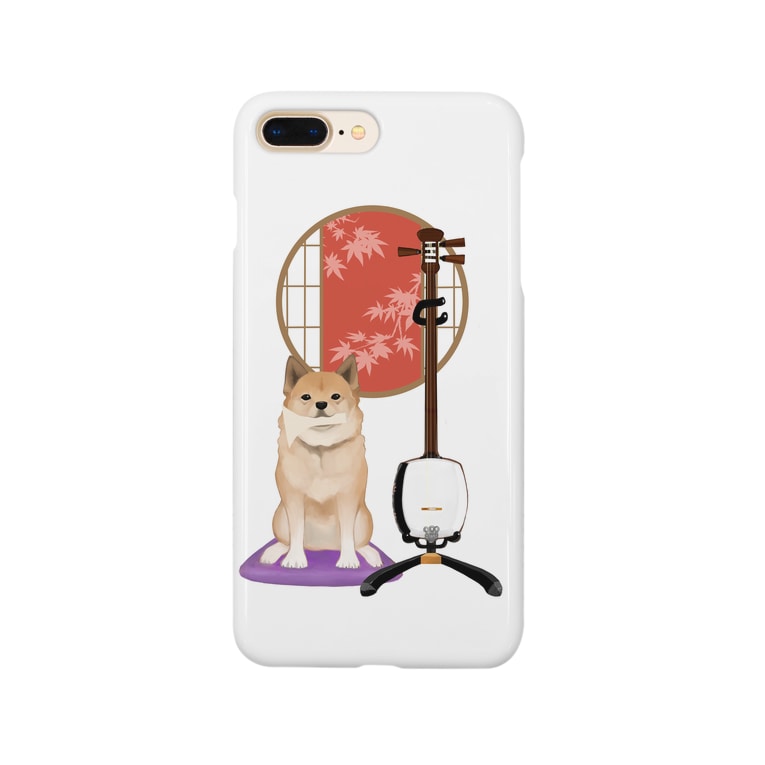 三味線と犬 Smartphone Cases Iphone By 動物園 仮 Hotaru 13 Suzuri