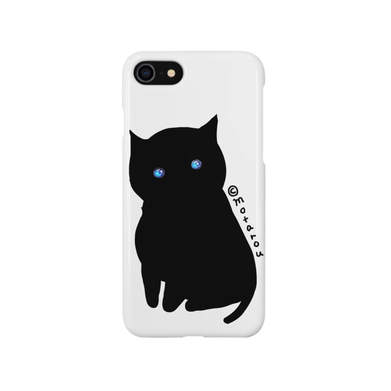 青い目の黒猫 Motarouのスマホケース Iphoneケース 通販 Suzuri スズリ