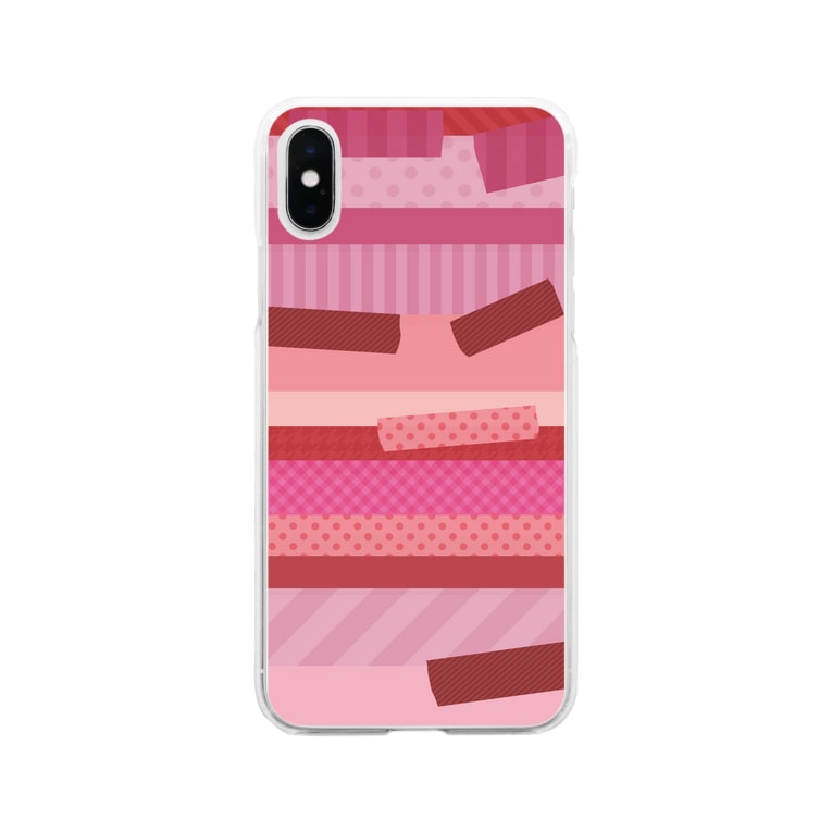 赤色とピンク色のマスキングテープ模様 つきしょっぷ Tuki Tuki のソフトクリアスマホケース Iphoneケース 通販 Suzuri スズリ 赤色とピンク色のマスキングテープ模様 つきしょっぷ Tuki Tuki のソフトクリアスマホケース Iphoneケース 通販 Suzuri スズリ