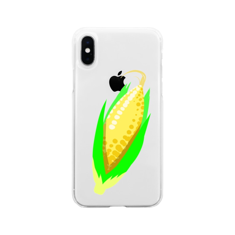 とうもろこしイラストグッズ 果物 お野菜シリーズ Illust Designs Labのソフトクリアスマホケース Iphoneケース 通販 Suzuri スズリ