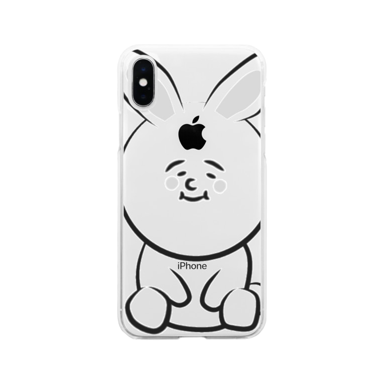 ゆるいうさぎさん モノクロ ゆるいおもち屋 Yuruiomochi のソフトクリアスマホケース Iphoneケース 通販 Suzuri スズリ ゆるいうさぎさん モノクロ ゆるいおもち屋 Yuruiomochi のソフトクリアスマホケース Iphoneケース 通販 Suzuri スズリ