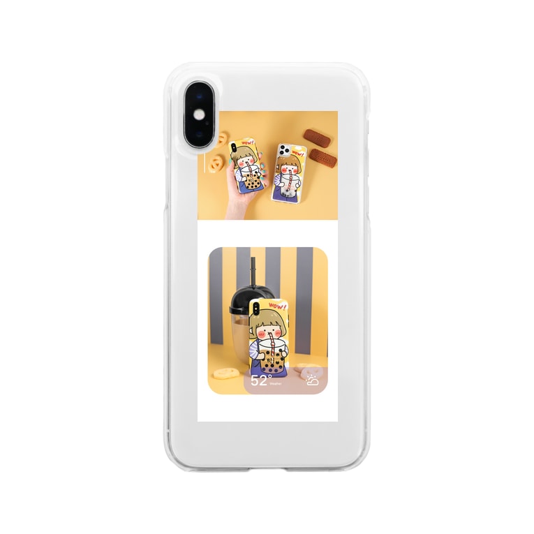 女の子の飲む イラスト かわいいiphone 11 Xsケース Buy Case Jp Souketsukin のソフトクリアスマホケース Iphoneケース 通販 Suzuri スズリ