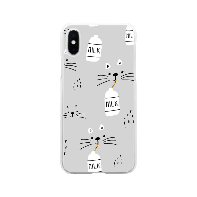 授乳ミルキーねこちゃん Sankaku Design Store Sankaku のソフトクリアスマホケース Iphoneケース 通販 Suzuri スズリ