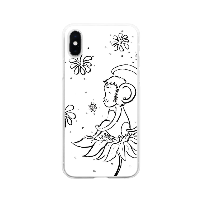 幸せの花とさる めりこ Merico のソフトクリアスマホケース Iphoneケース 通販 Suzuri スズリ 幸せの花とさる めりこ Merico のソフトクリアスマホケース Iphoneケース 通販 Suzuri スズリ