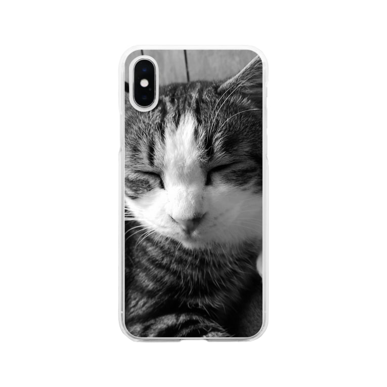 ねこ猫ネコ眠ねむ ネコにゃん Nekoniyan のソフトクリアスマホケース Iphoneケース 通販 Suzuri スズリ