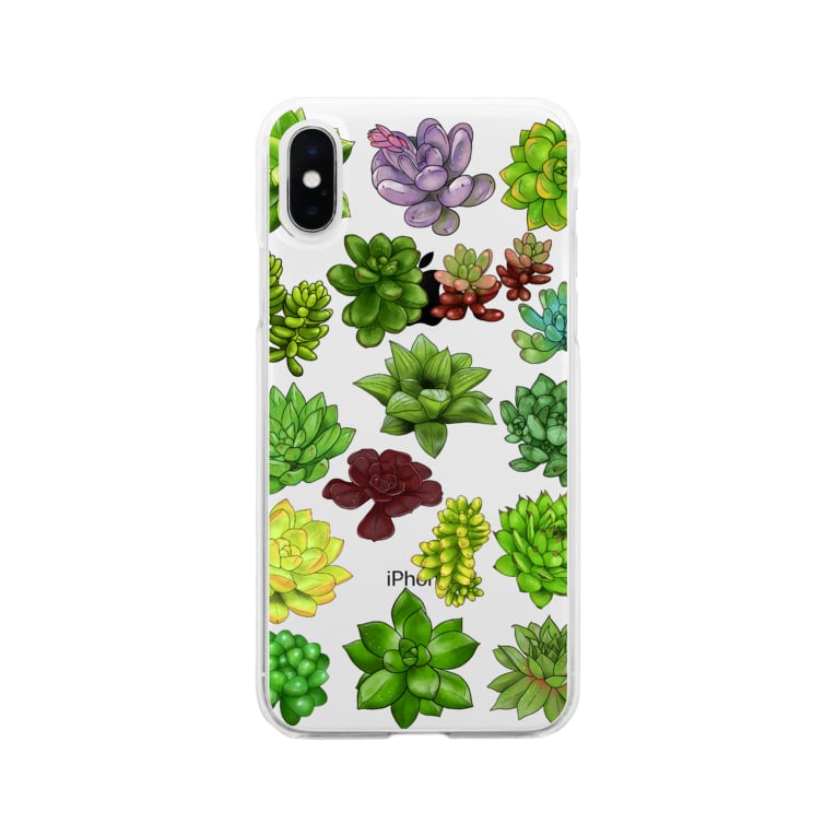 多肉植物寄せ植え 縦長みっちり たまき岬 ストックイラスト Tamaki Kou のソフトクリアスマホケース Iphoneケース 通販 Suzuri スズリ