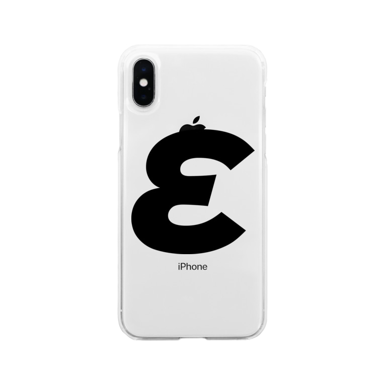 Eイプシロン ギリシャ文字 黒 Soft Clear Smartphone Cases Iphone By 風天工房 Futenkobo Suzuri