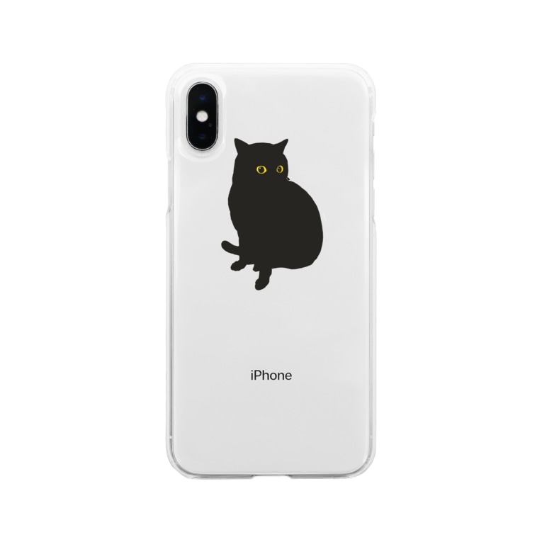 黒猫クロちゃん Soft Clear Smartphone Cases Iphone By Kuwazuru S Shop Kuwazurumaho Suzuri